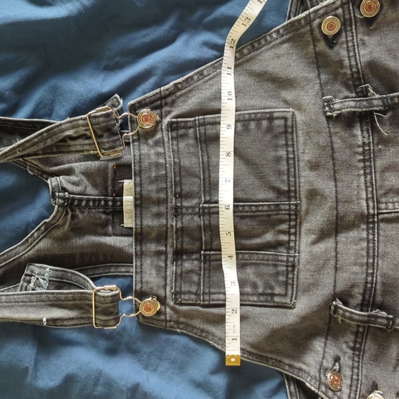 RARE Vintage 1990s Moda Intl Black Overalls Size M/L - Picture 8 of 12